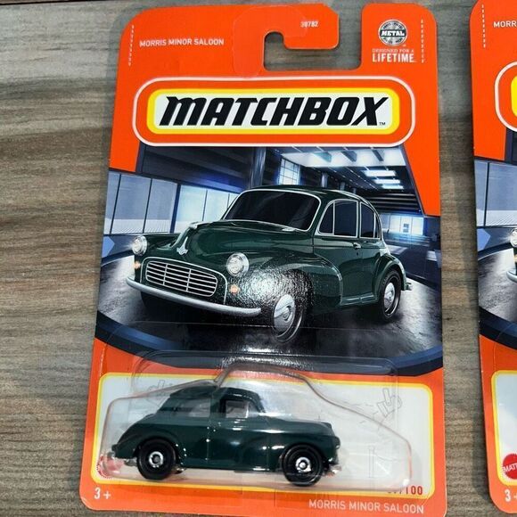 5 Matchbox Diecast Cars Shows  Morris Minor, 2024 Nouveu, Jeep, Life Time New - Picture 2 of 7